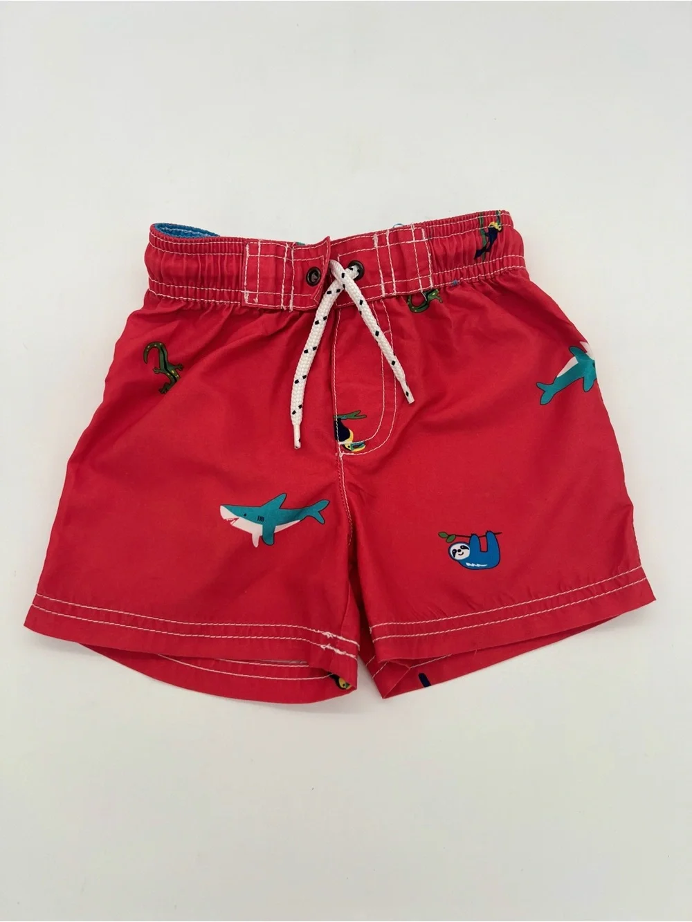 Caters Boys Red Swim Trunks 18M